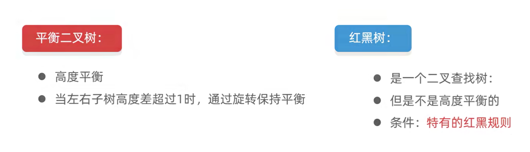 平衡二叉树与红黑树