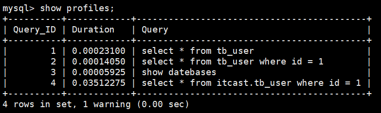 查看每一条SQL的耗时基本情况